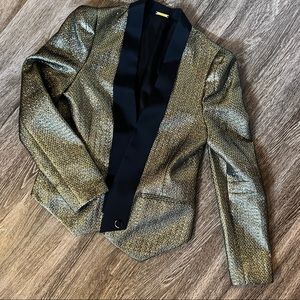 🎉🎊HP🎊🎉 Rebecca Minkoff Shimmer Tuxedo Shawl Draped Blazer